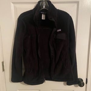 Patagonia fleece zip-up jacket.